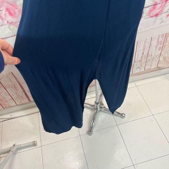 Hale Bob Women's Spaghetti Beaded Breezy Flowy Sundress In Blue Size M - Picture 5 of 12